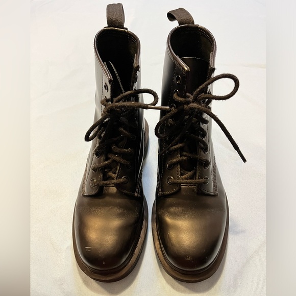 Dr.Martens 1460 MONO SMOOTH LEATHER LACE UP BOOTS size 7 - Picture 5 of 9